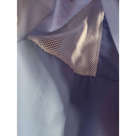 Columbia PFG medium double pocket button-down light blue shirt mens/women's - Picture 10 of 11